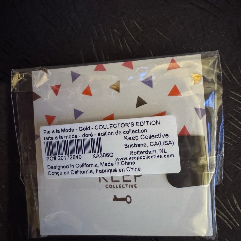 NWT KEEP Collective Gold Special Edition Pie A La Mode Charm - Picture 2 of 5